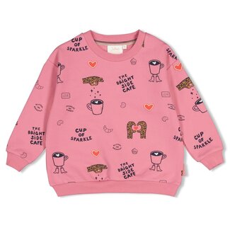 Jubel Jubel , Sweater AOP relaxed fit - City Chic - Roze