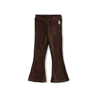 Jubel Jubel , Flared broek velours rib - City Chic - Bruin