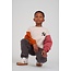 Sturdy , Sweater met backprint oversized - Mountain top - Offwhite melange