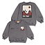 Sturdy , Sweater met backprint oversized - Mountain top - Grijs