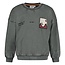 Sturdy , Sweater met backprint oversized - Mountain top - Grijs
