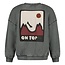 Sturdy , Sweater met backprint oversized - Mountain top - Grijs