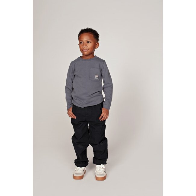Sturdy , Longsleeve met backprint - Rock the Earth - Blauw