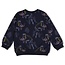 Sturdy , Sweater AOP relaxed fit - Rock the Earth - d.Blauw