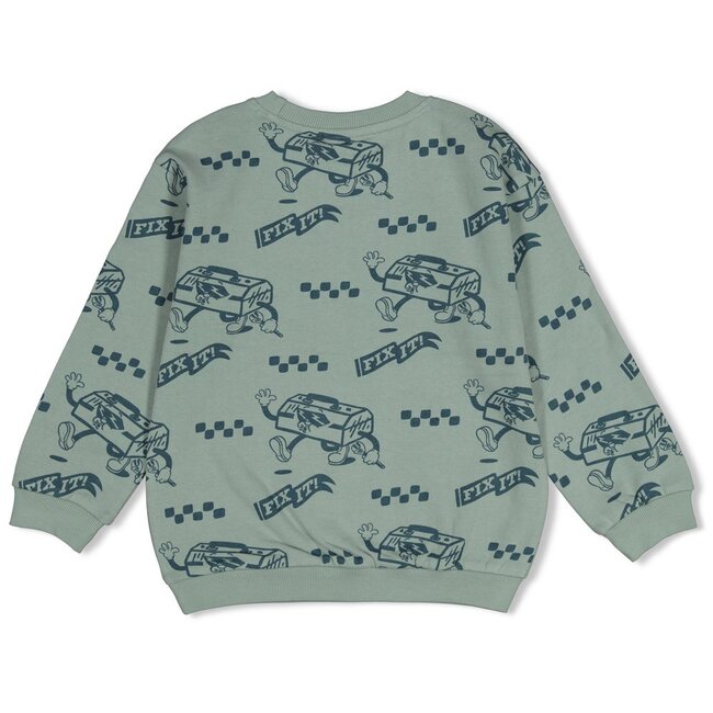 Sturdy , Sweater AOP relaxed fit - Fix It - Jade Groen