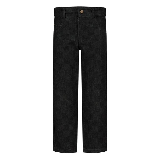 Sturdy , Geruite straight fit jeans - Fix It - Grey denim