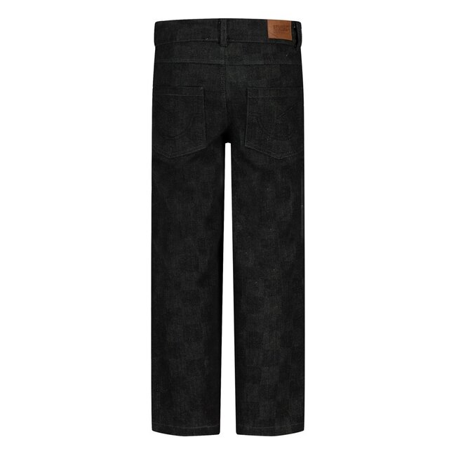 Sturdy , Geruite straight fit jeans - Fix It - Grey denim