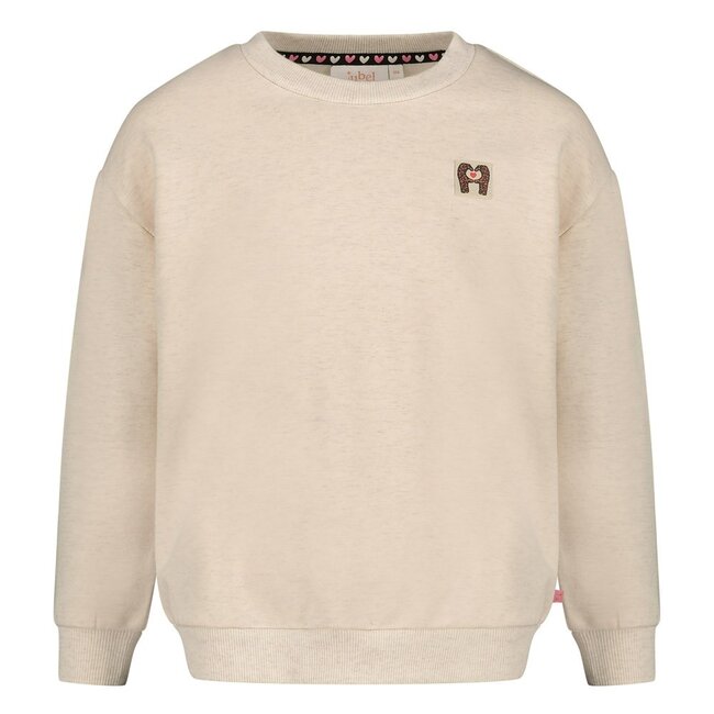 Jubel , Sweater met backprint relaxed fit - City Chic - Offwhite melange