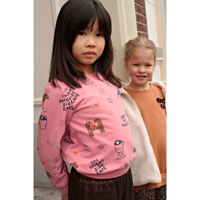 Jubel , Sweater AOP relaxed fit - City Chic - Roze