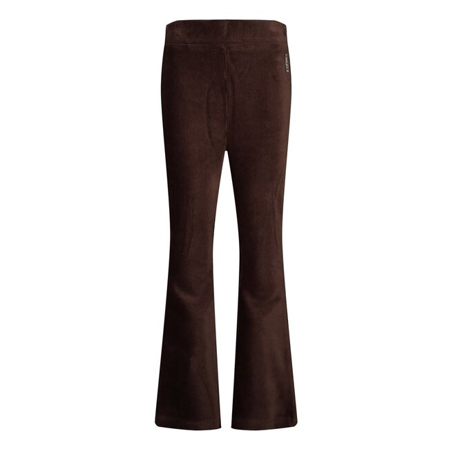 Jubel , Flared broek velours rib - City Chic - Bruin