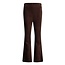 Jubel , Flared broek velours rib - City Chic - Bruin