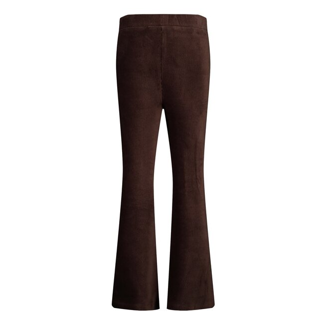 Jubel , Flared broek velours rib - City Chic - Bruin