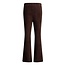 Jubel , Flared broek velours rib - City Chic - Bruin
