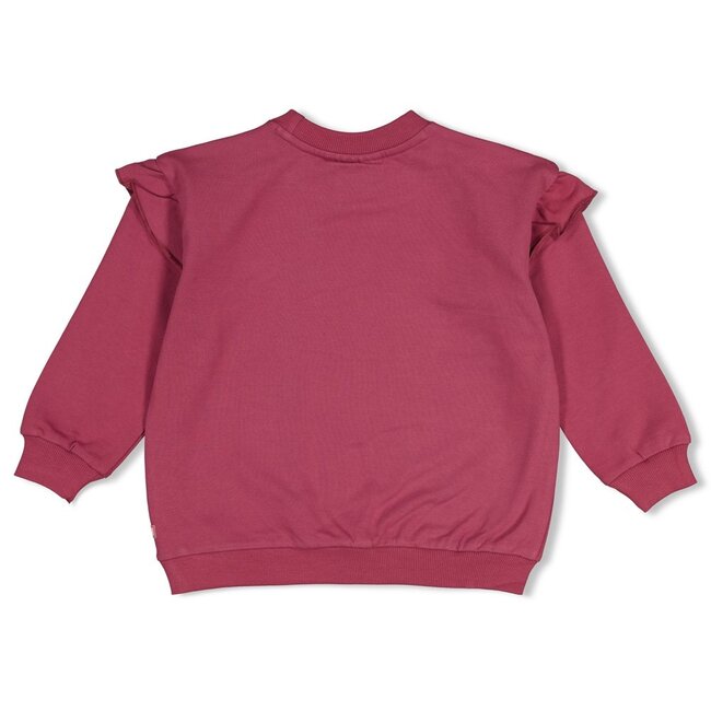 Jubel , Sweater relaxed fit - Moon Flowers - Mauve