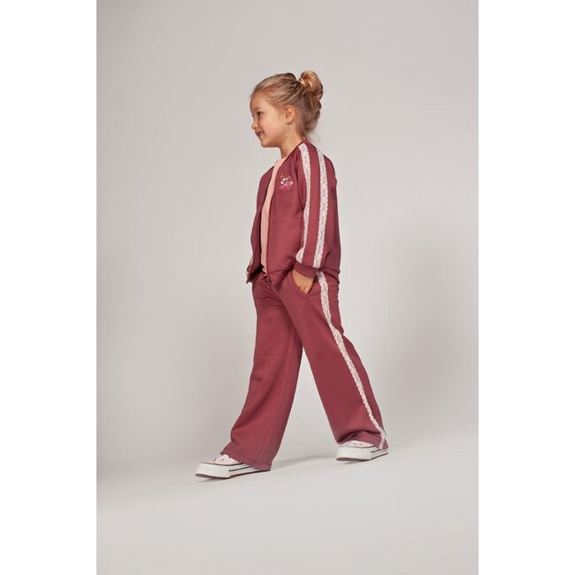 Jubel , Sporty broek - Moon Flowers - Mauve