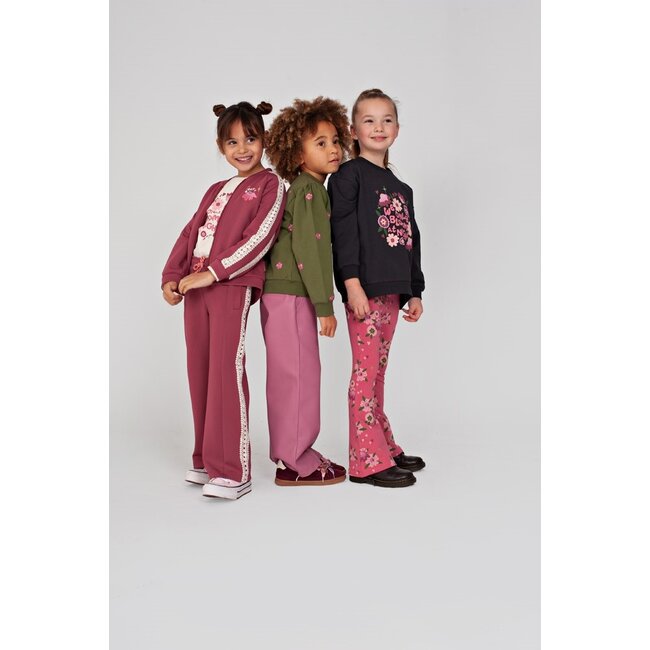Jubel , Sporty broek - Moon Flowers - Mauve