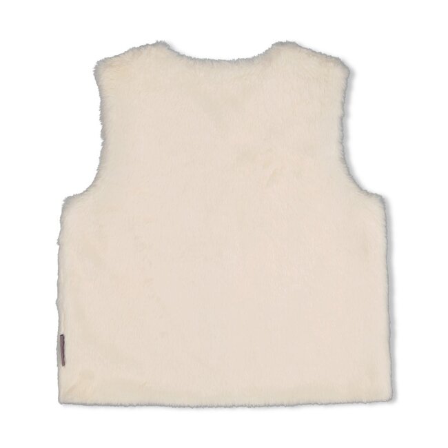 Jubel , Fake fur gilet - Daily Princess - Offwhite
