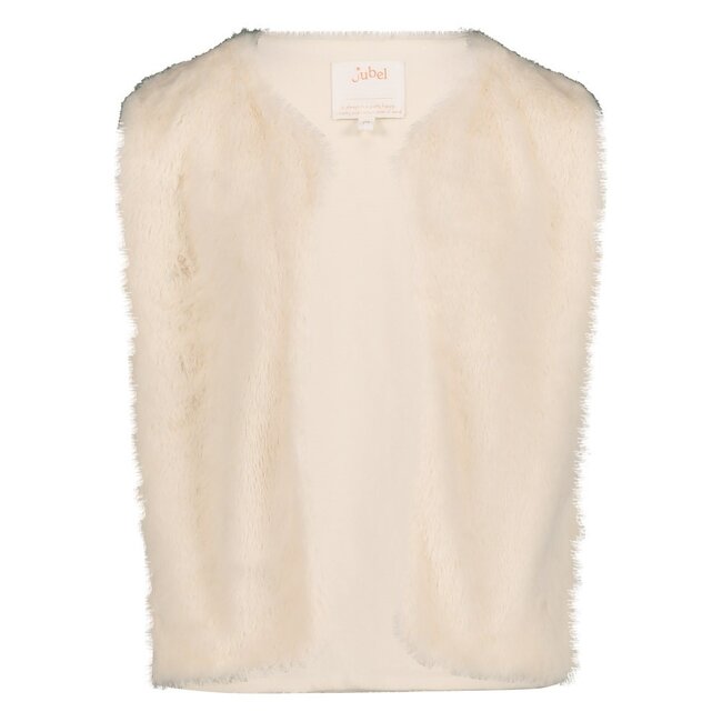 Jubel , Fake fur gilet - Daily Princess - Offwhite
