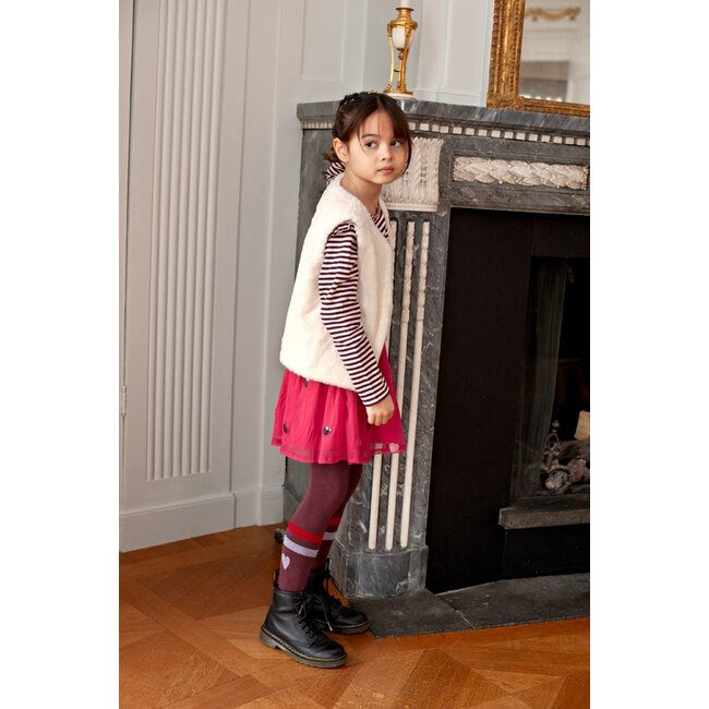 Jubel , Fake fur gilet - Daily Princess - Offwhite