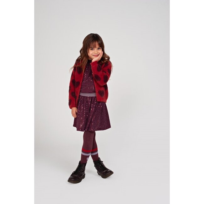 Jubel , Longsleeve pailetten - Daily Princess - Bordeaux