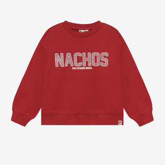 Daily7 Daily7, Oversized Sweater Artwork - Red, Rythmic Red