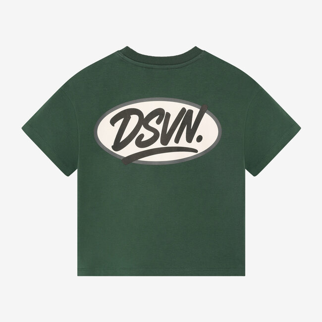 Daily7, Oversized T-shirt Backprint  - Green, Jungle Green