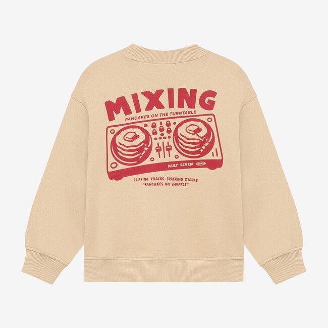 Daily7, Oversized Sweater Backprint - Brown, Ginger Root