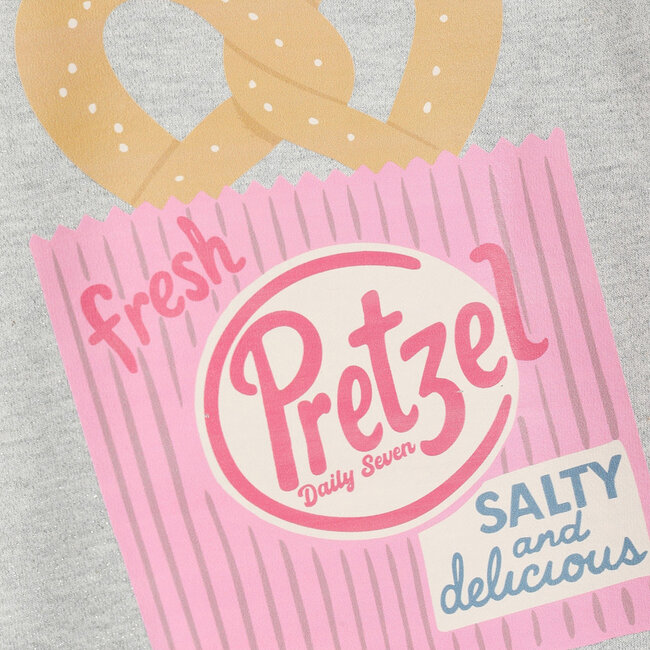 Daily7, Sweater Backprint - Grey, Light Grey Melange