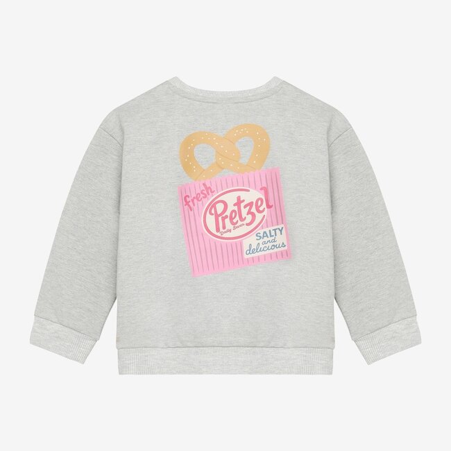 Daily7, Sweater Backprint - Grey, Light Grey Melange
