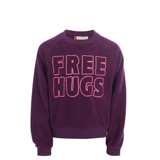 LOOXS REVOLUTION LOOXS, Little fleece sweater - Eggplant