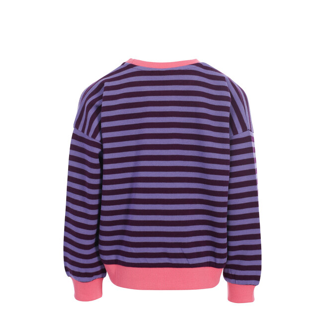 LOOXS, Little y/d stripe sweater - Purple stripe