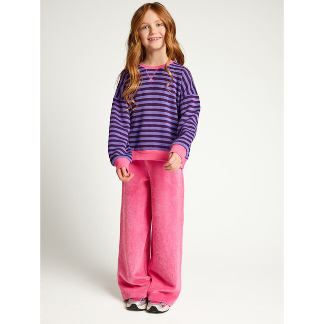 LOOXS, Little y/d stripe sweater - Purple stripe