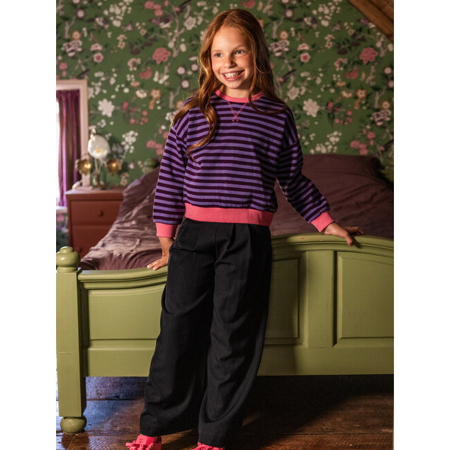 LOOXS, Little y/d stripe sweater - Purple stripe