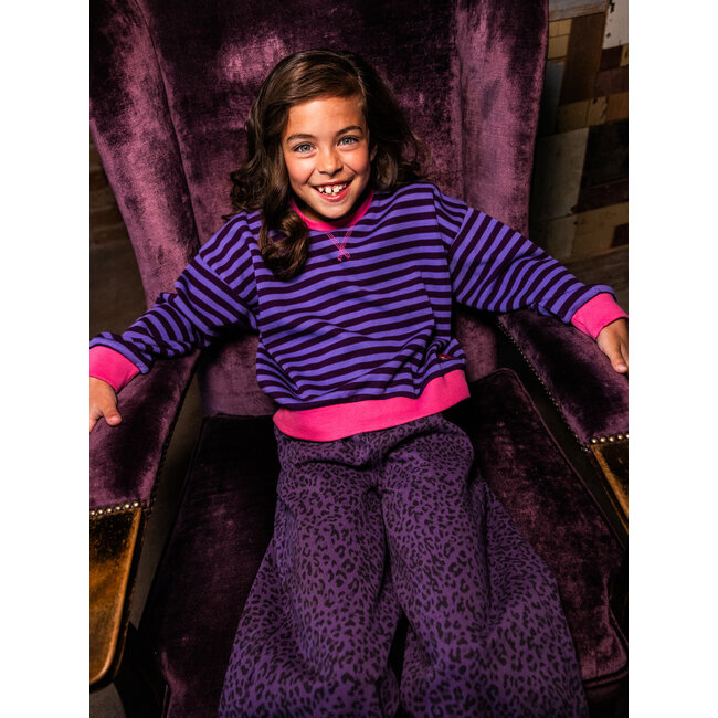 LOOXS, Little y/d stripe sweater - Purple stripe