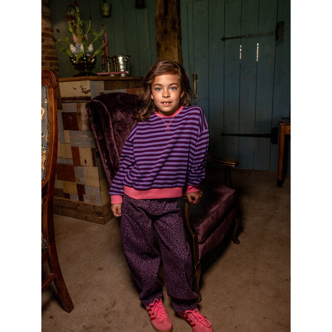 LOOXS, Little y/d stripe sweater - Purple stripe