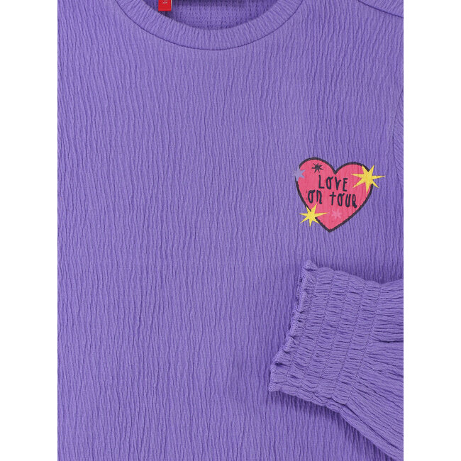LOOXS, Little oversized rib Tee - VERBENA PURPLE