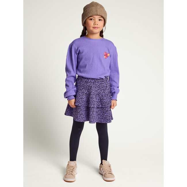 LOOXS, Little oversized rib Tee - VERBENA PURPLE