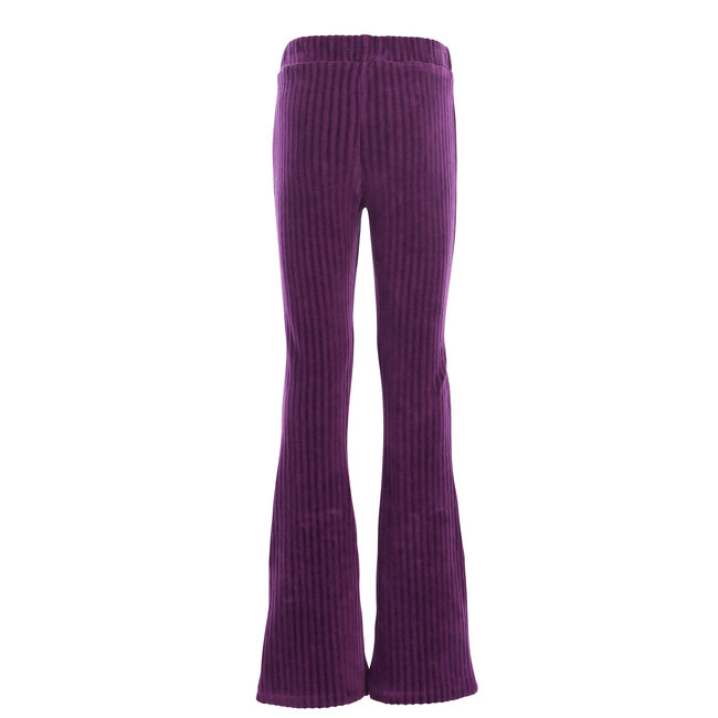 LOOXS, Little velvet flare pants - Eggplant