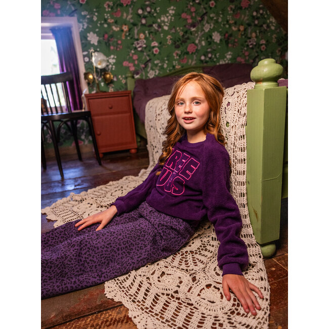 LOOXS, Little fleece sweater - Eggplant