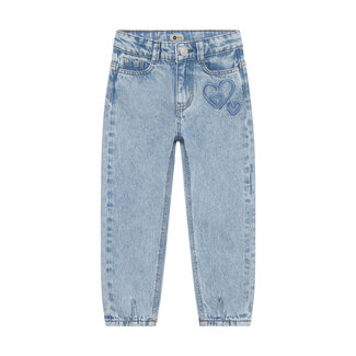 Daily7 Daily7, Denim Mom Fit Heart - Blue, Medium Denim