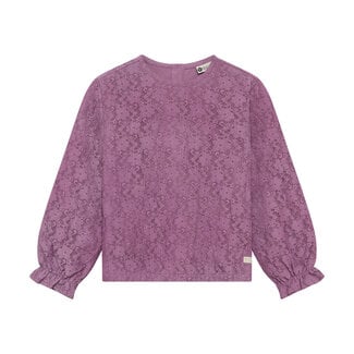 Daily7 Daily7, T-shirt Longsleeve Lace - Purple, Valerian