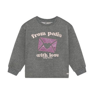 Daily7 Daily7, Sweater Artwork - Grey, Mid Grey Melange