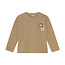 Daily7, T-shirt Longsleeve Badge - Brown, Plaza Taupe