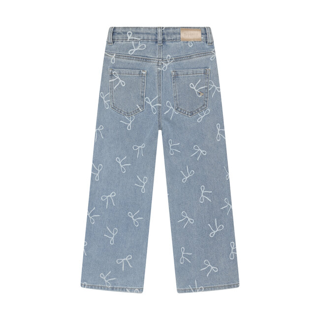 Daily7, Denim Wide Fit Bow - Dark Navy, Denim