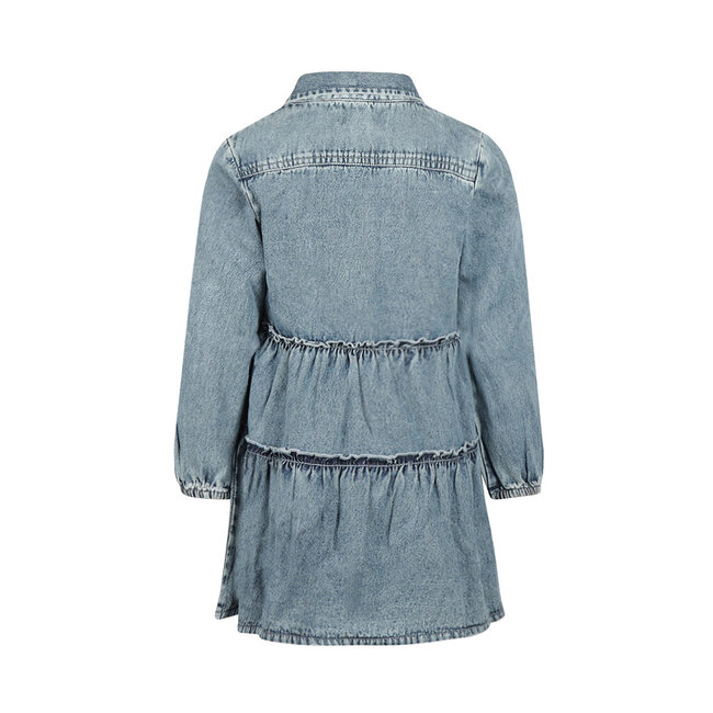 Koko Noko, Dress ls - Denim light blue