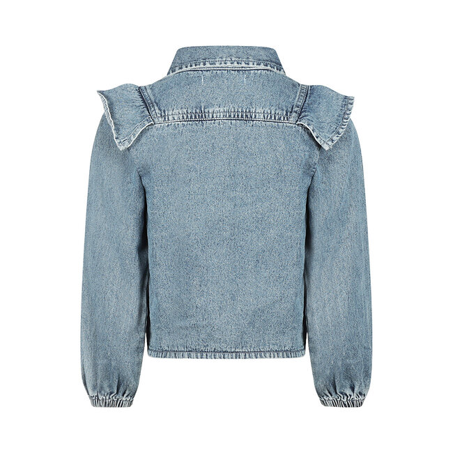 Koko Noko, Blouse ls, loose fit - Denim light blue