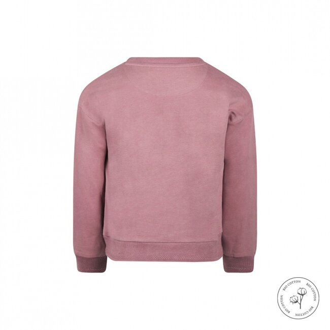 Koko Noko, Sweater with crewneck dropped shoulder - Mauve