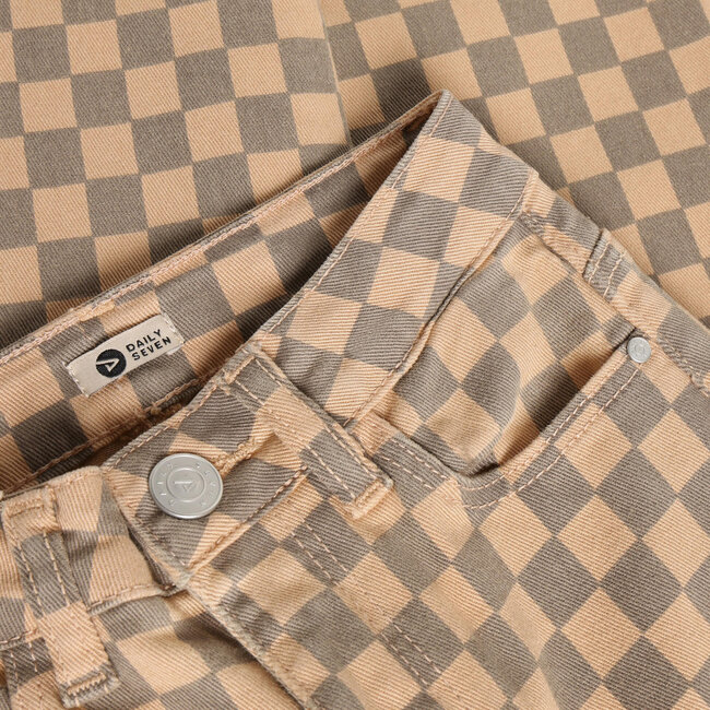 Daily7, Wide Fit Check - Brown, Ginger Root
