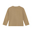 Daily7, T-shirt Longsleeve Badge - Brown, Plaza Taupe