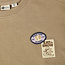 Daily7, T-shirt Longsleeve Badge - Brown, Plaza Taupe